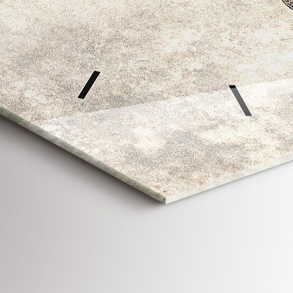 Horloge murale horizontale Journal de la carte du monde