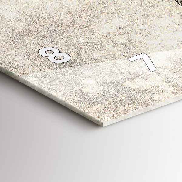 Horloge murale horizontale Journal de la carte du monde