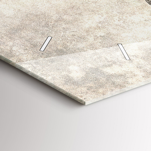 Horloge murale horizontale Journal de la carte du monde