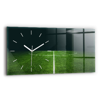 Horloge murale horizontale terrain de football