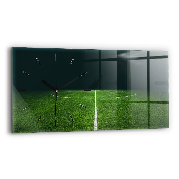 Horloge murale horizontale terrain de football