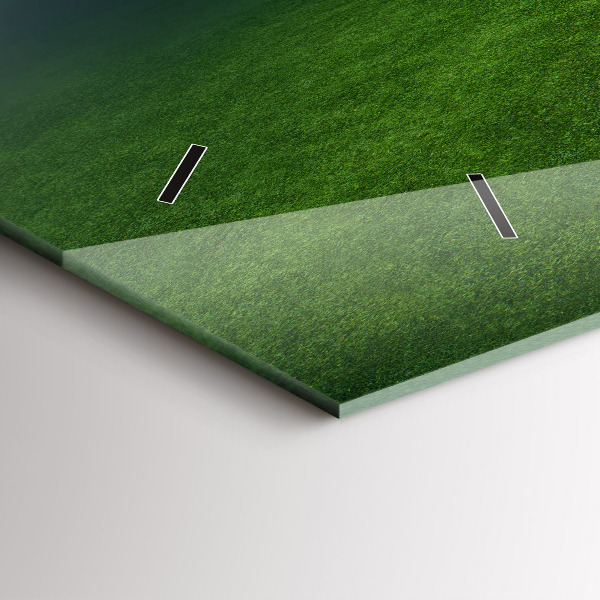 Horloge murale horizontale terrain de football