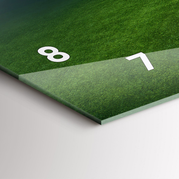 Horloge murale horizontale terrain de football