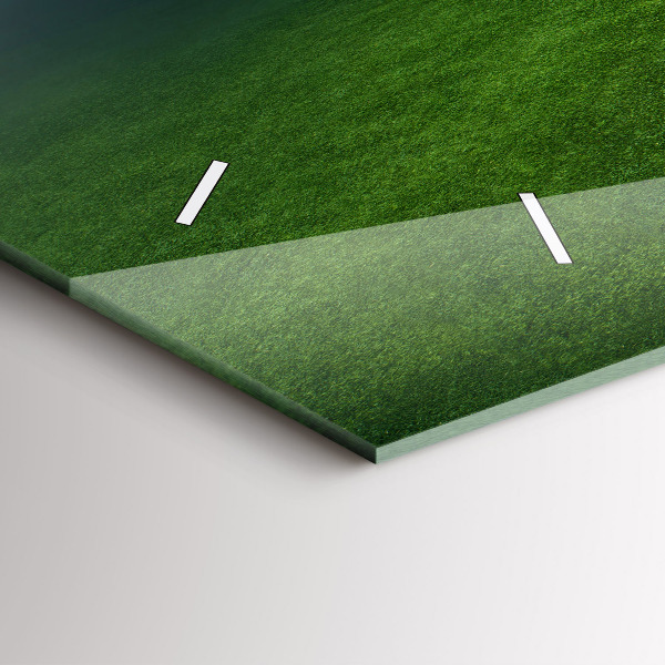 Horloge murale horizontale terrain de football