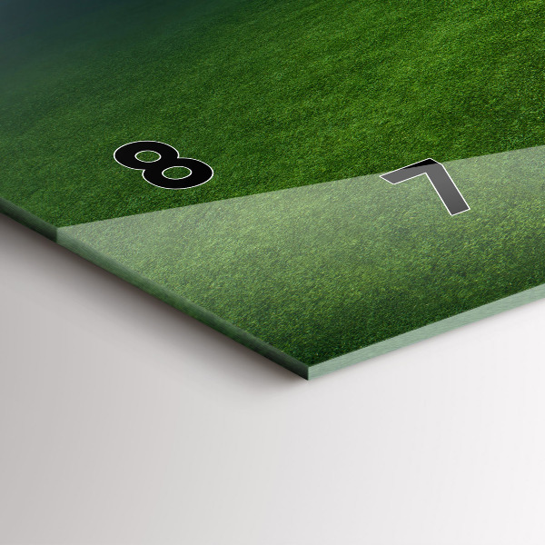 Horloge murale horizontale terrain de football