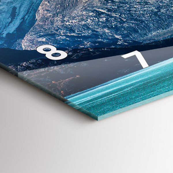 Horloge murale horizontale Eau de baleine