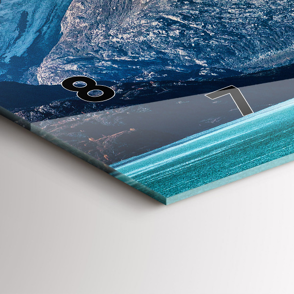 Horloge murale horizontale Eau de baleine