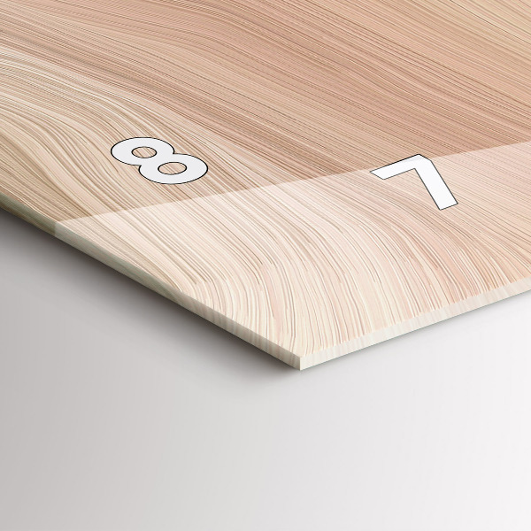 Horloge murale horizontale Abstraction des vagues