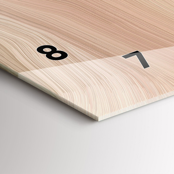 Horloge murale horizontale Abstraction des vagues