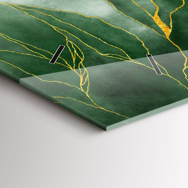 Horloge murale horizontale 'Feuilles d''abstraction'