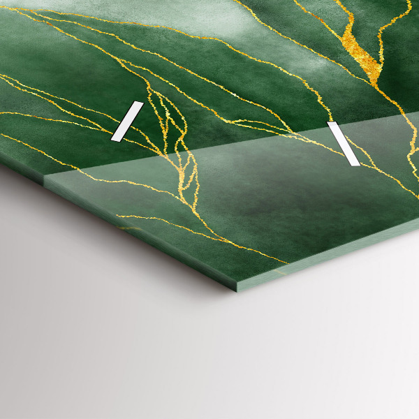 Horloge murale horizontale 'Feuilles d''abstraction'