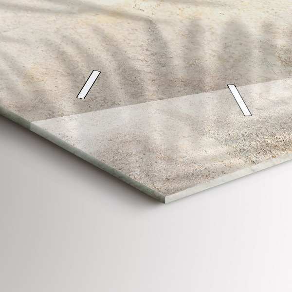 Horloge murale horizontale 'Sable à l''ombre des palmiers'