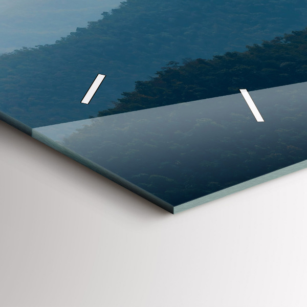 Horloge murale horizontale Paysage abstrait