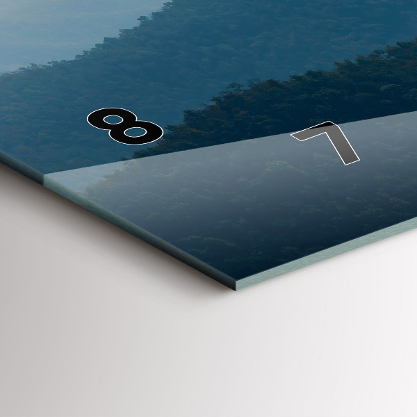 Horloge murale horizontale Paysage abstrait