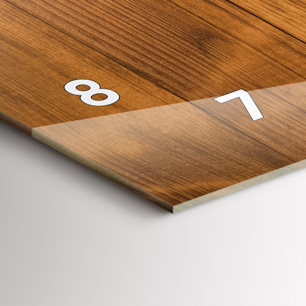 Horloge murale horizontale planches de bois