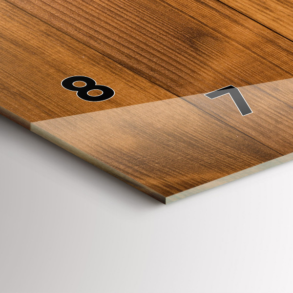 Horloge murale horizontale planches de bois
