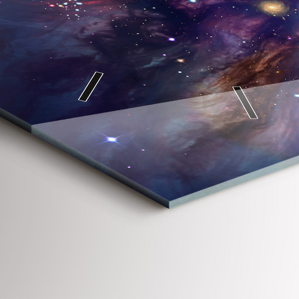 Horloge murale horizontale Monde galactique