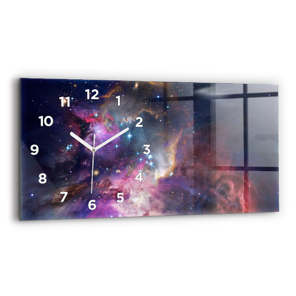 Horloge murale horizontale Monde galactique