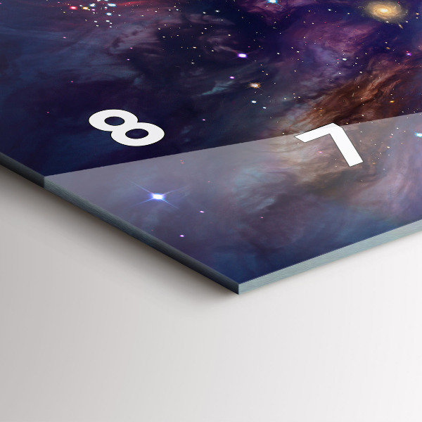 Horloge murale horizontale Monde galactique