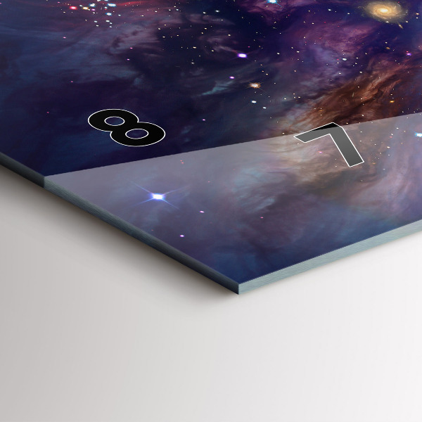 Horloge murale horizontale Monde galactique