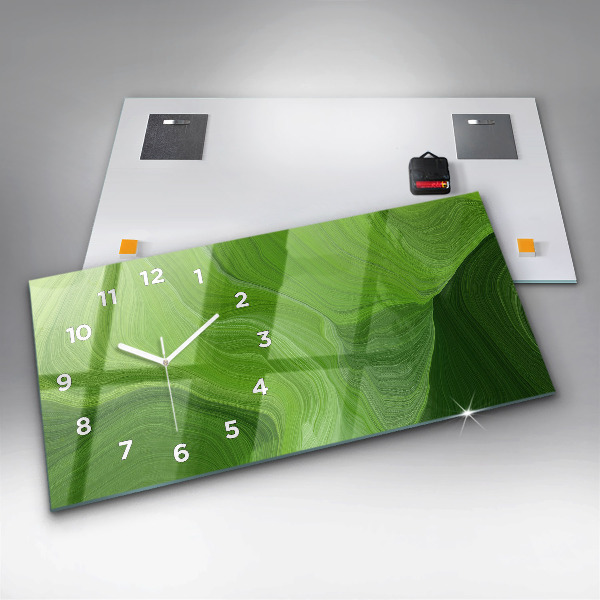 Horloge murale horizontale Ondes modernes