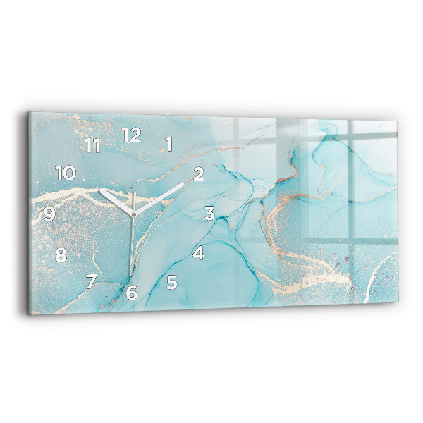 Horloge murale horizontale Marbre décoratif