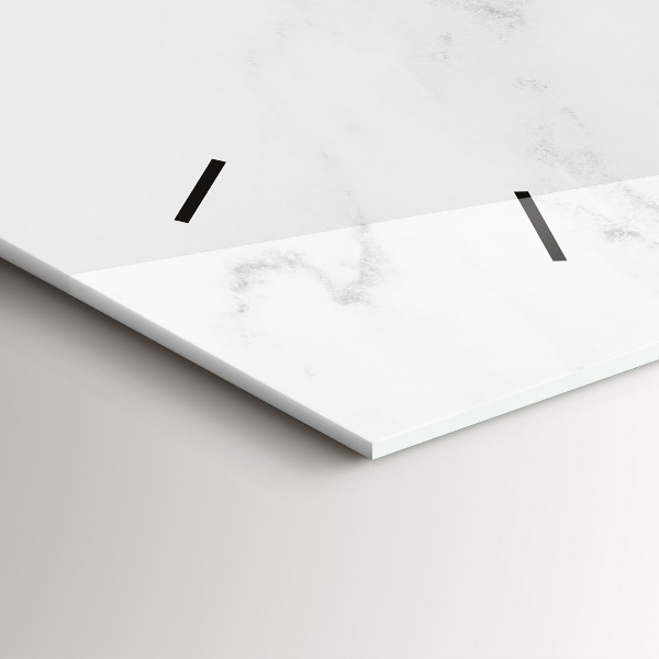 Horloge murale horizontale Marbre