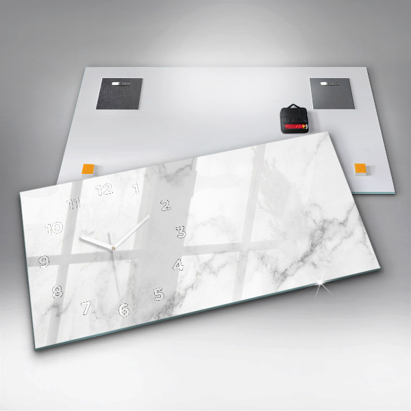 Horloge murale horizontale Marbre