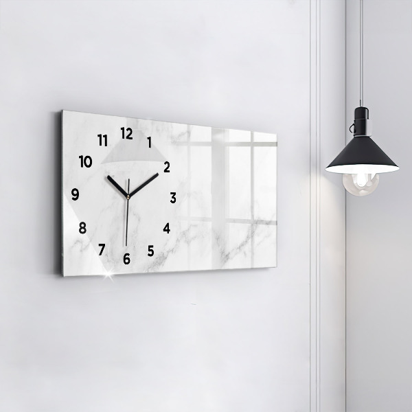 Horloge murale horizontale Marbre