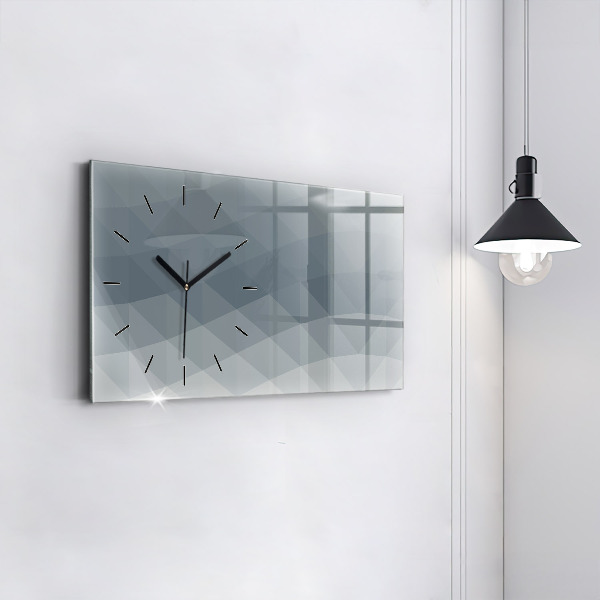 Horloge murale horizontale Abstraction des vagues