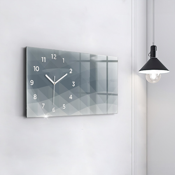 Horloge murale horizontale Abstraction des vagues