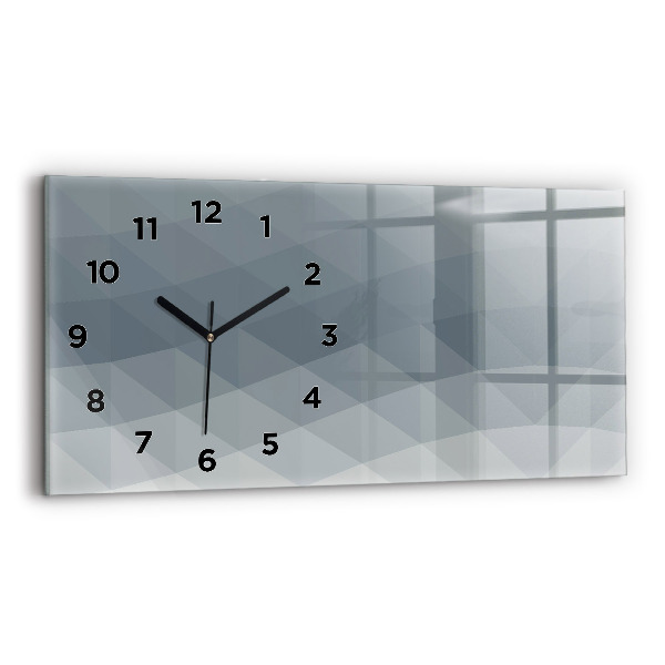 Horloge murale horizontale Abstraction des vagues