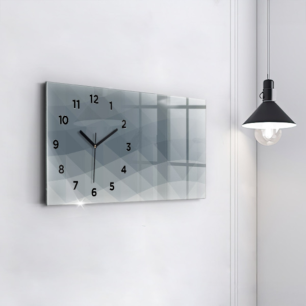 Horloge murale horizontale Abstraction des vagues