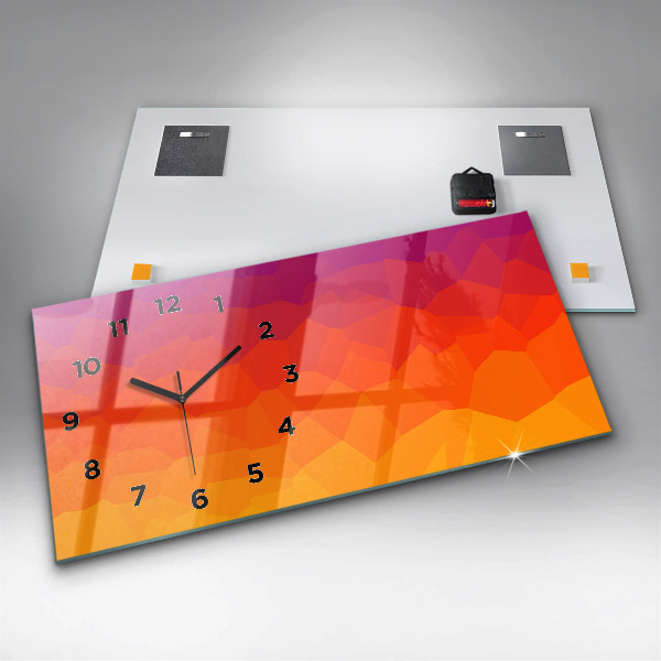 Horloge murale horizontale Lever du soleil