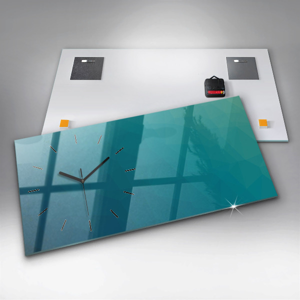 Horloge murale horizontale Abstraction de la mer