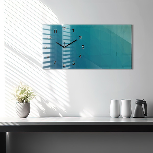 Horloge murale horizontale Abstraction de la mer