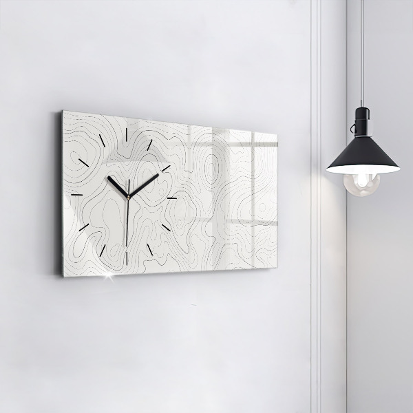 Horloge murale horizontale 'Taches d''abstraction'