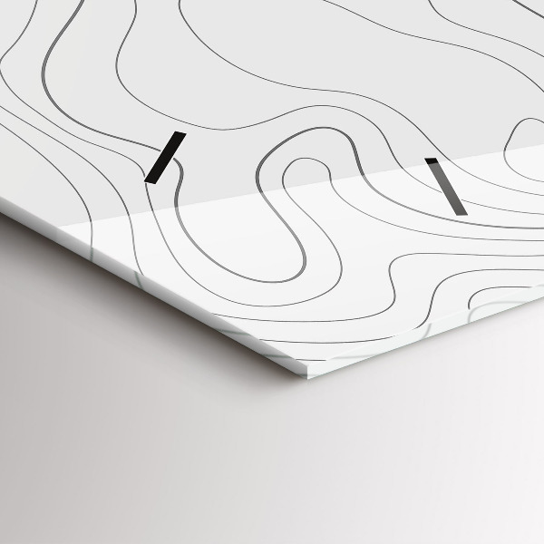 Horloge murale horizontale 'Taches d''abstraction'