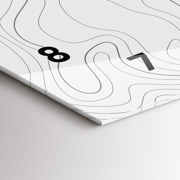 Horloge murale horizontale 'Taches d''abstraction'