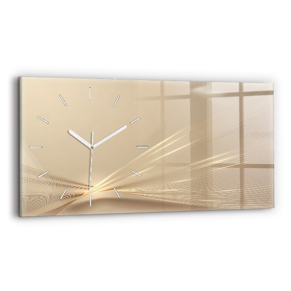 Horloge murale horizontale Lumière abstraite
