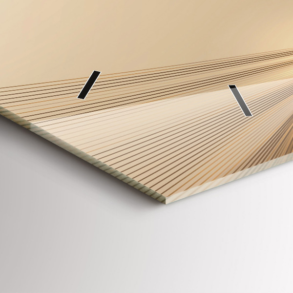 Horloge murale horizontale Lumière abstraite