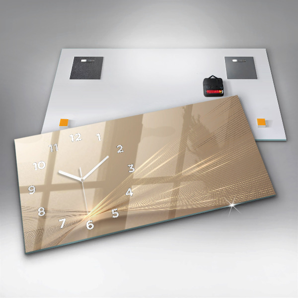 Horloge murale horizontale Lumière abstraite