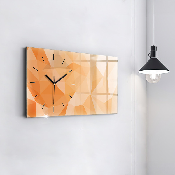Horloge murale horizontale 'Triangles d''abstraction'