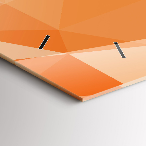 Horloge murale horizontale 'Triangles d''abstraction'