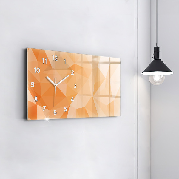 Horloge murale horizontale 'Triangles d''abstraction'