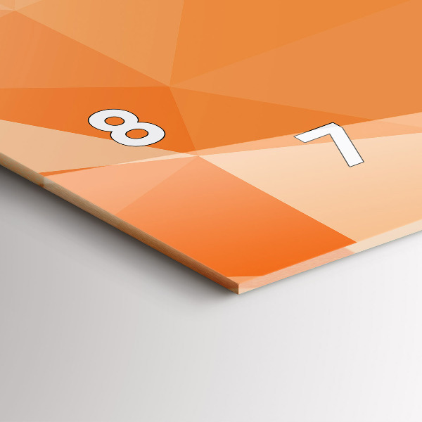 Horloge murale horizontale 'Triangles d''abstraction'