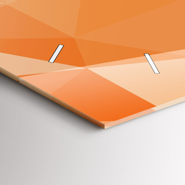 Horloge murale horizontale 'Triangles d''abstraction'