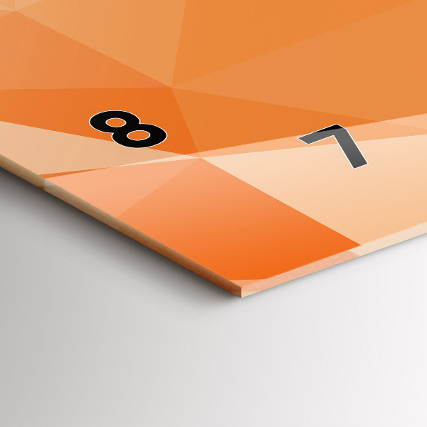 Horloge murale horizontale 'Triangles d''abstraction'