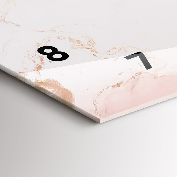 Horloge murale horizontale Peinture abstraite