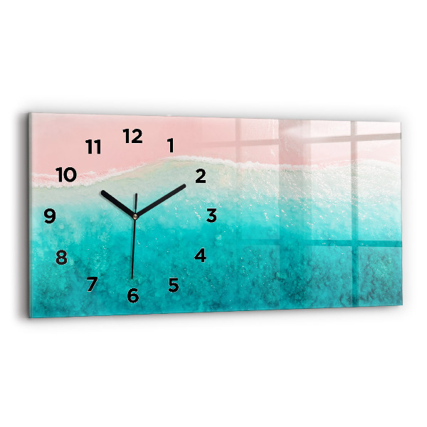 Horloge murale horizontale Plage de sable de mer